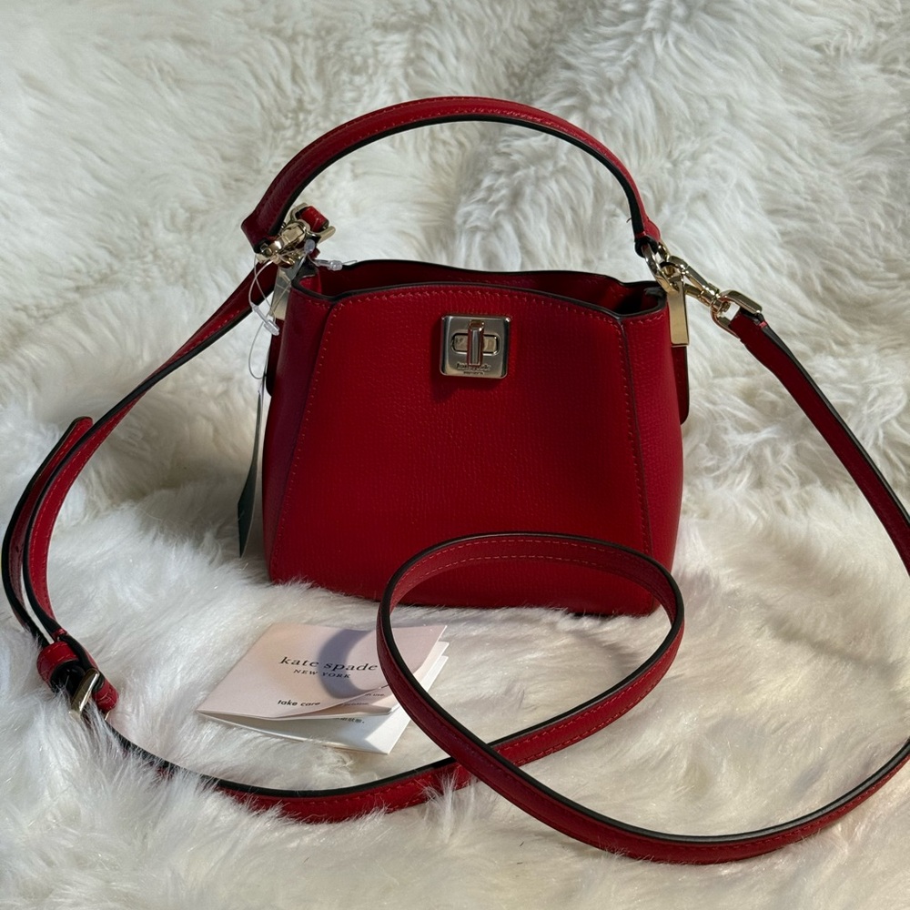 Kate Spade Red Mini Bag with Sleek Design - Picture 7 of 15